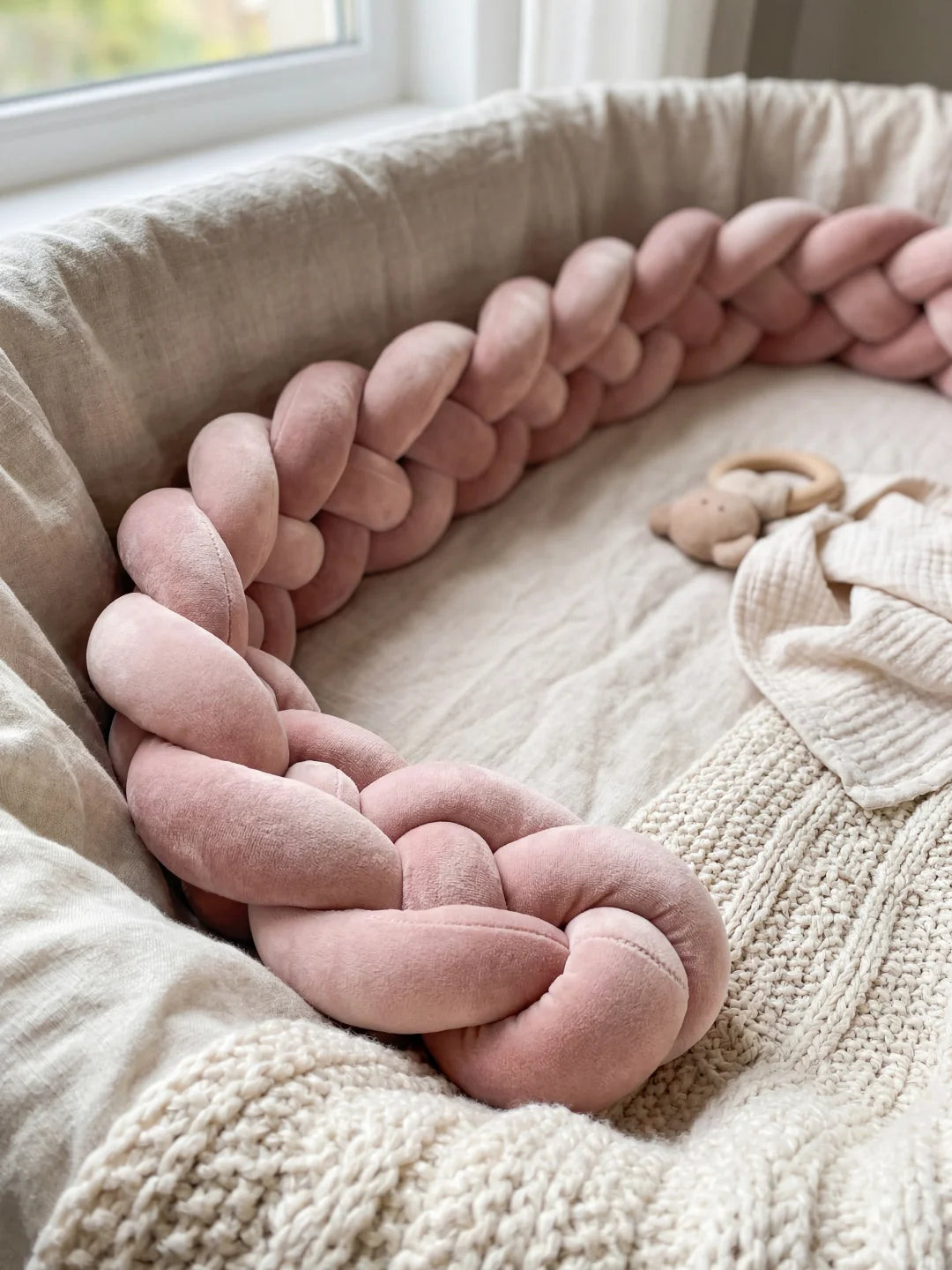 Tresse de lit à 4 brins - couleur unie