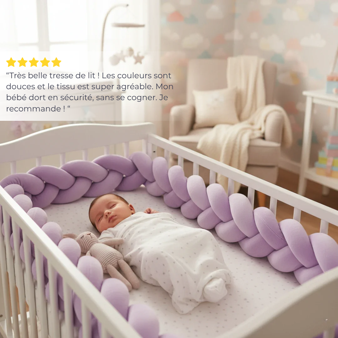 Tresse de lit 3 brins - couleur unie