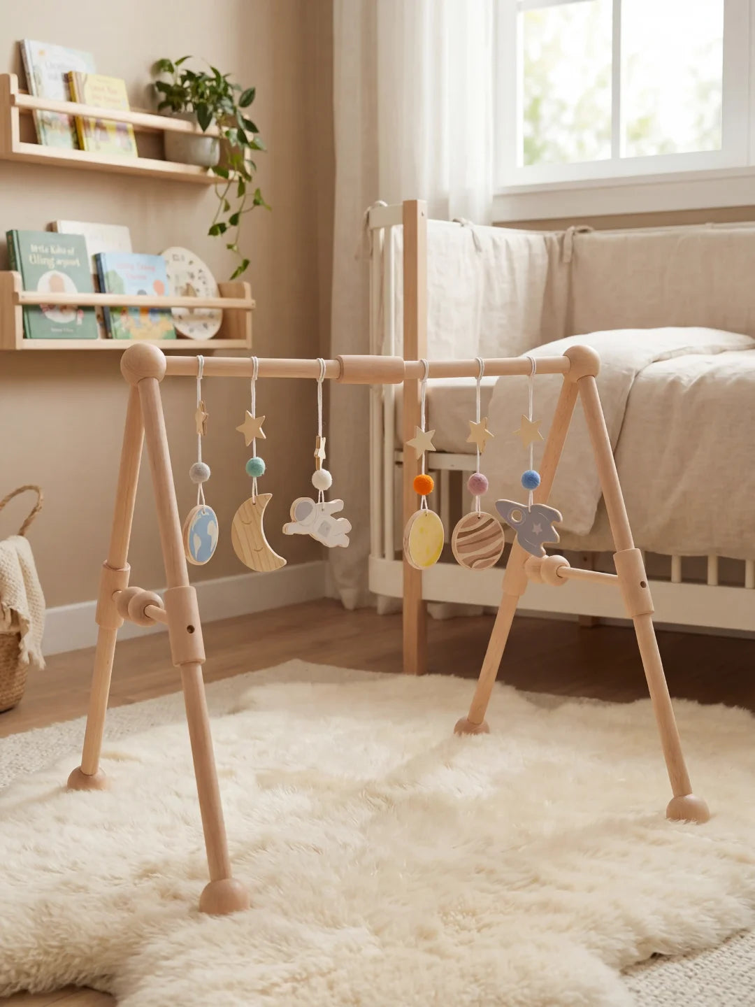 Arche d'éveil en bois clair