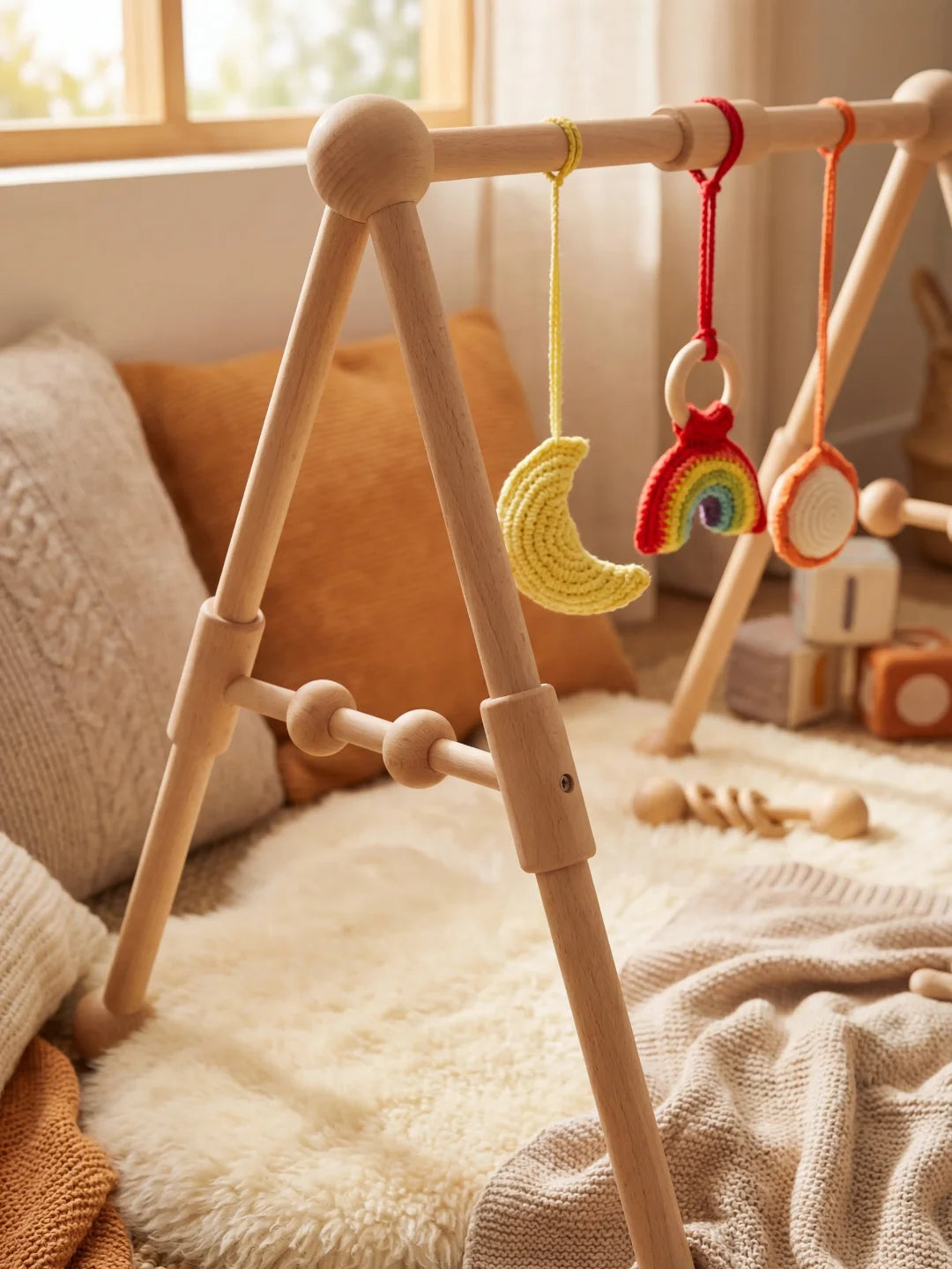 Arche d'éveil en bois clair