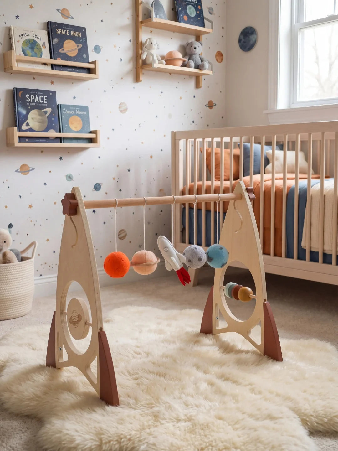 Arche d'éveil en bois - Fusée