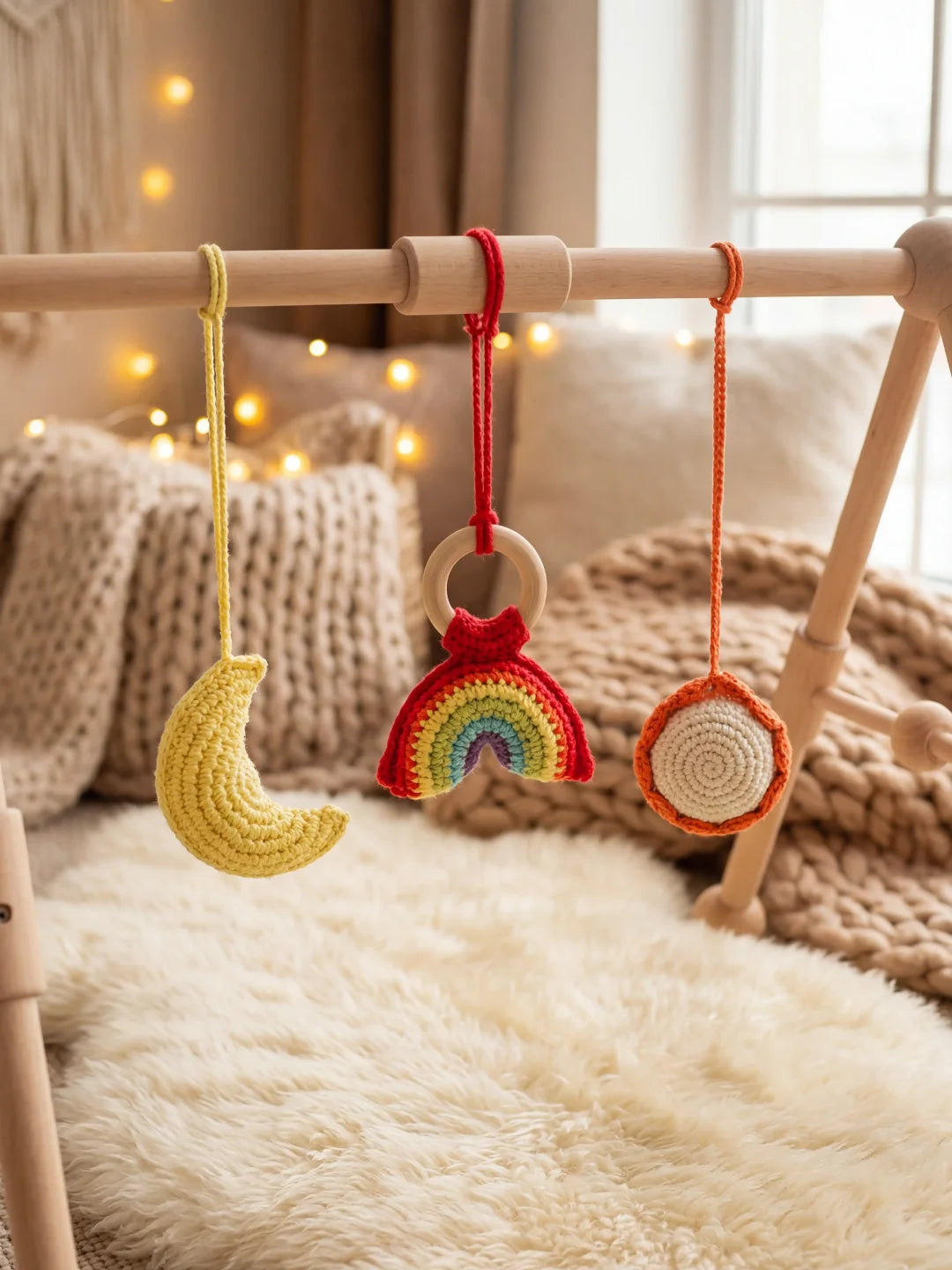 Arche d'éveil en bois clair