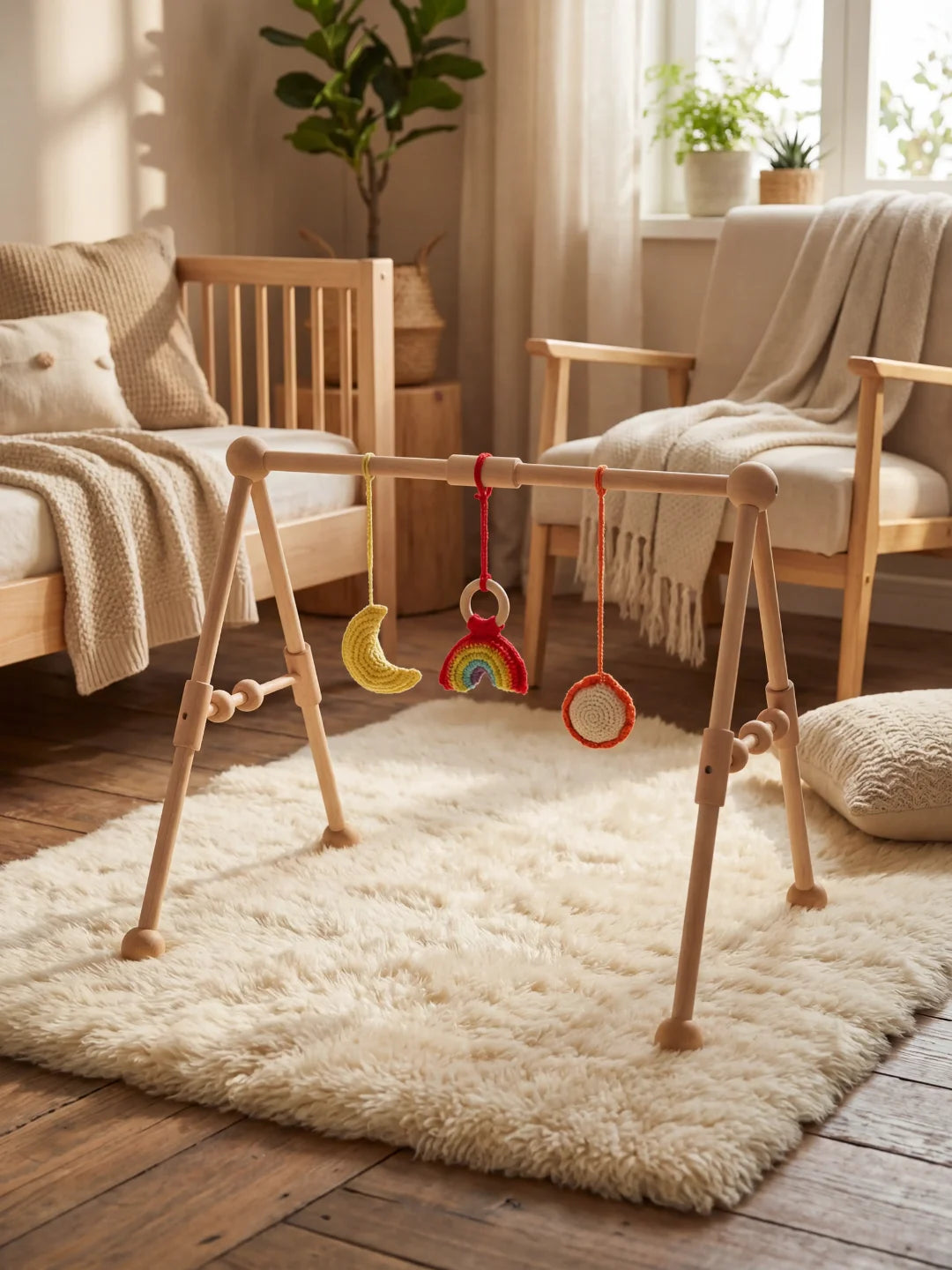 Arche d'éveil en bois clair