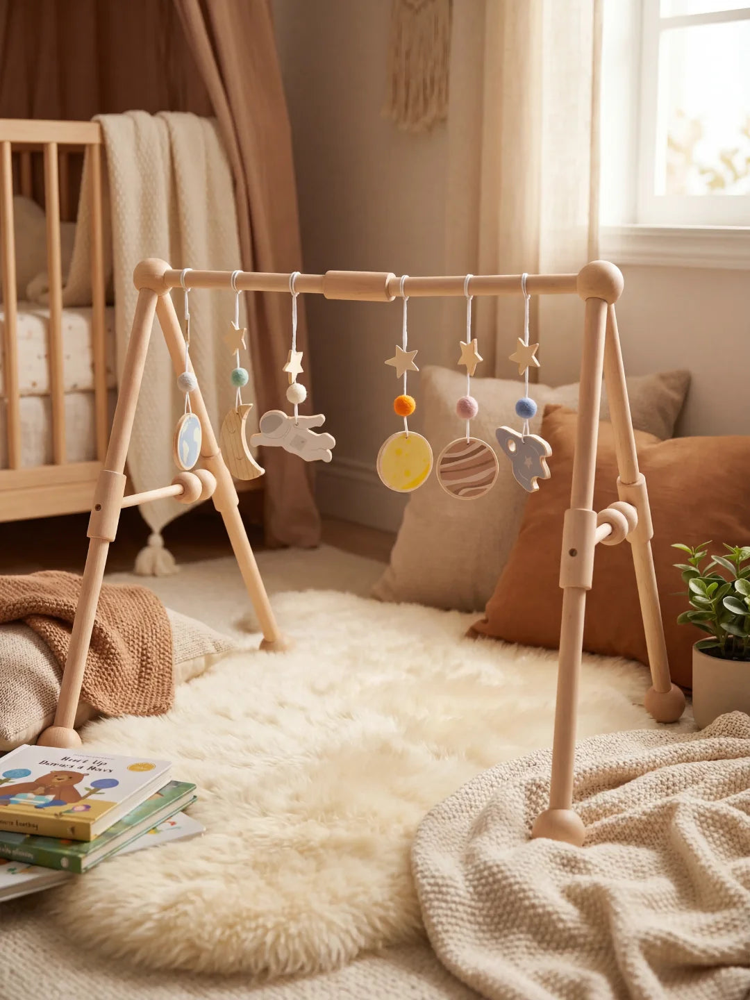 Arche d'éveil en bois clair