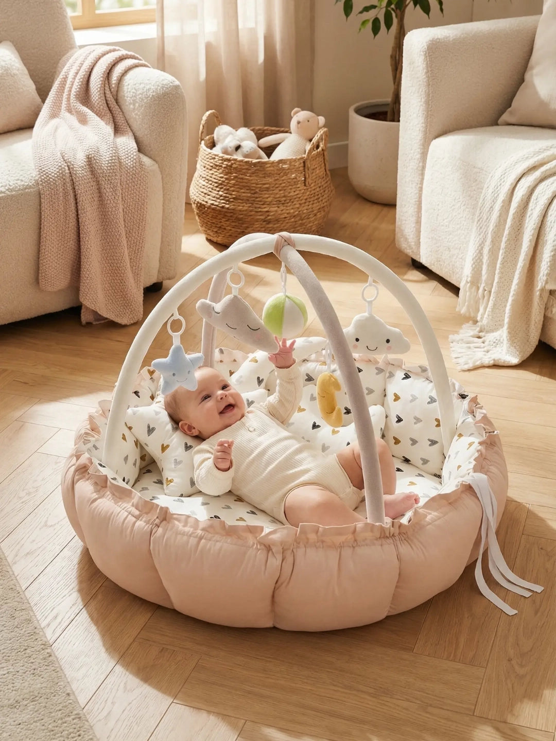 Arche d'éveil avec tapis 2 en 1