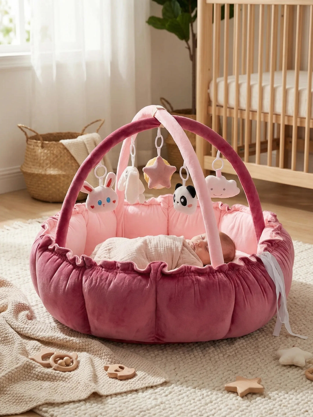 Arche d'éveil avec tapis 2 en 1