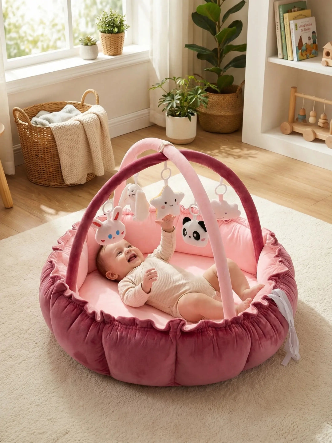 Arche d'éveil avec tapis 2 en 1