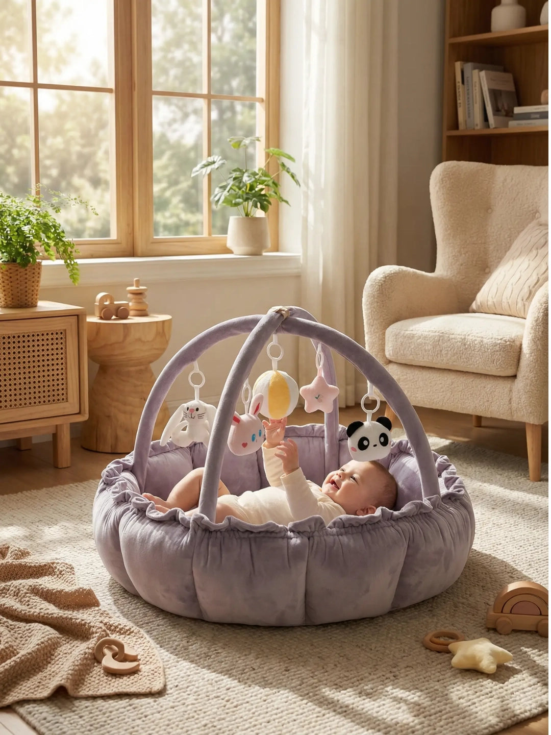 Arche d'éveil avec tapis 2 en 1