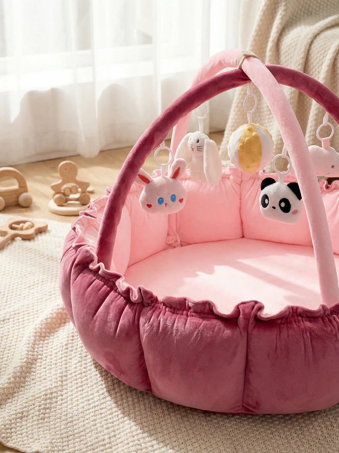 Arche d'éveil avec tapis 2 en 1