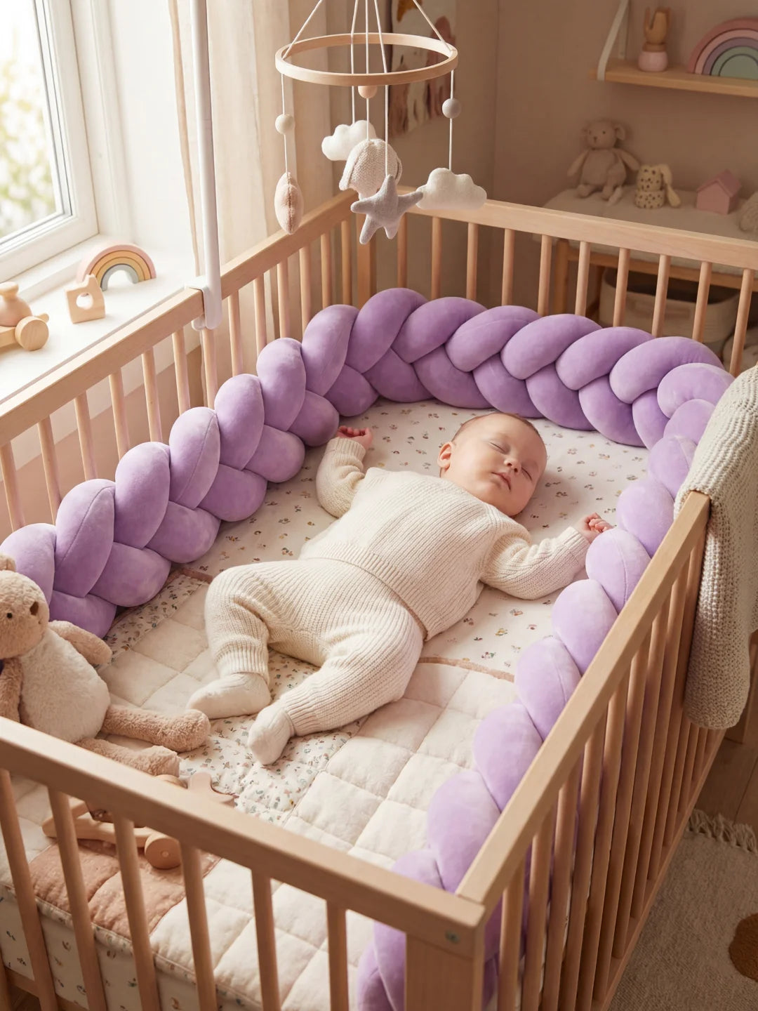 Tresse de lit 3 brins - couleur unie