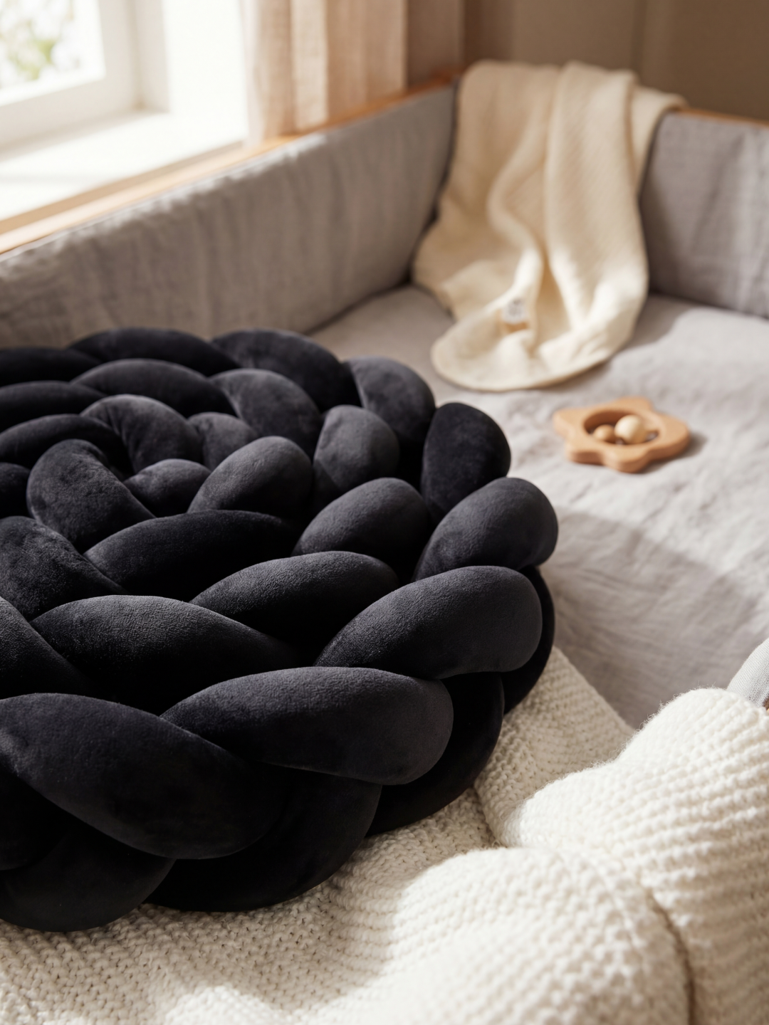 Tresse de lit 3 brins - couleur unie