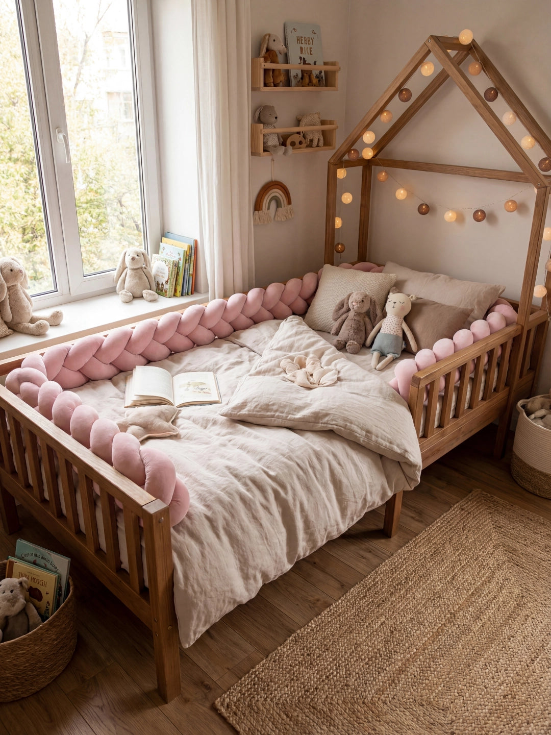 Tresse de lit 3 brins - couleur unie