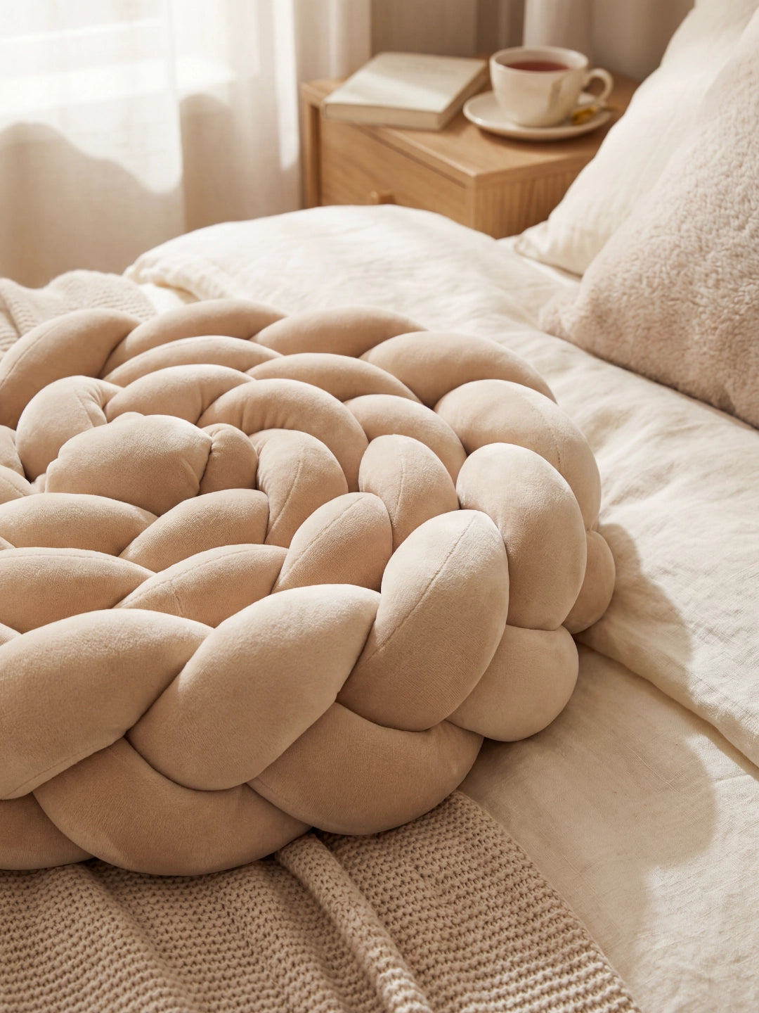 Tresse de lit 3 brins - couleur unie