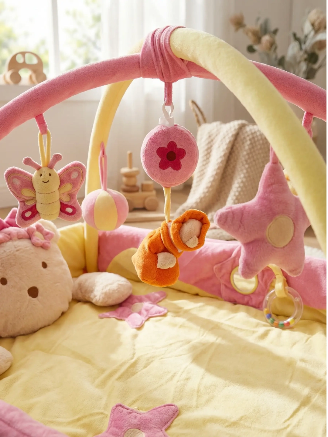 Arche d'Éveil avec Tapis Rectangulaire