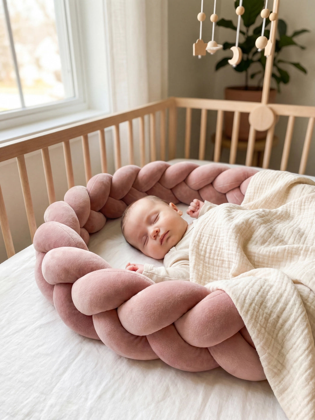 Tresse de lit 3 brins - couleur unie