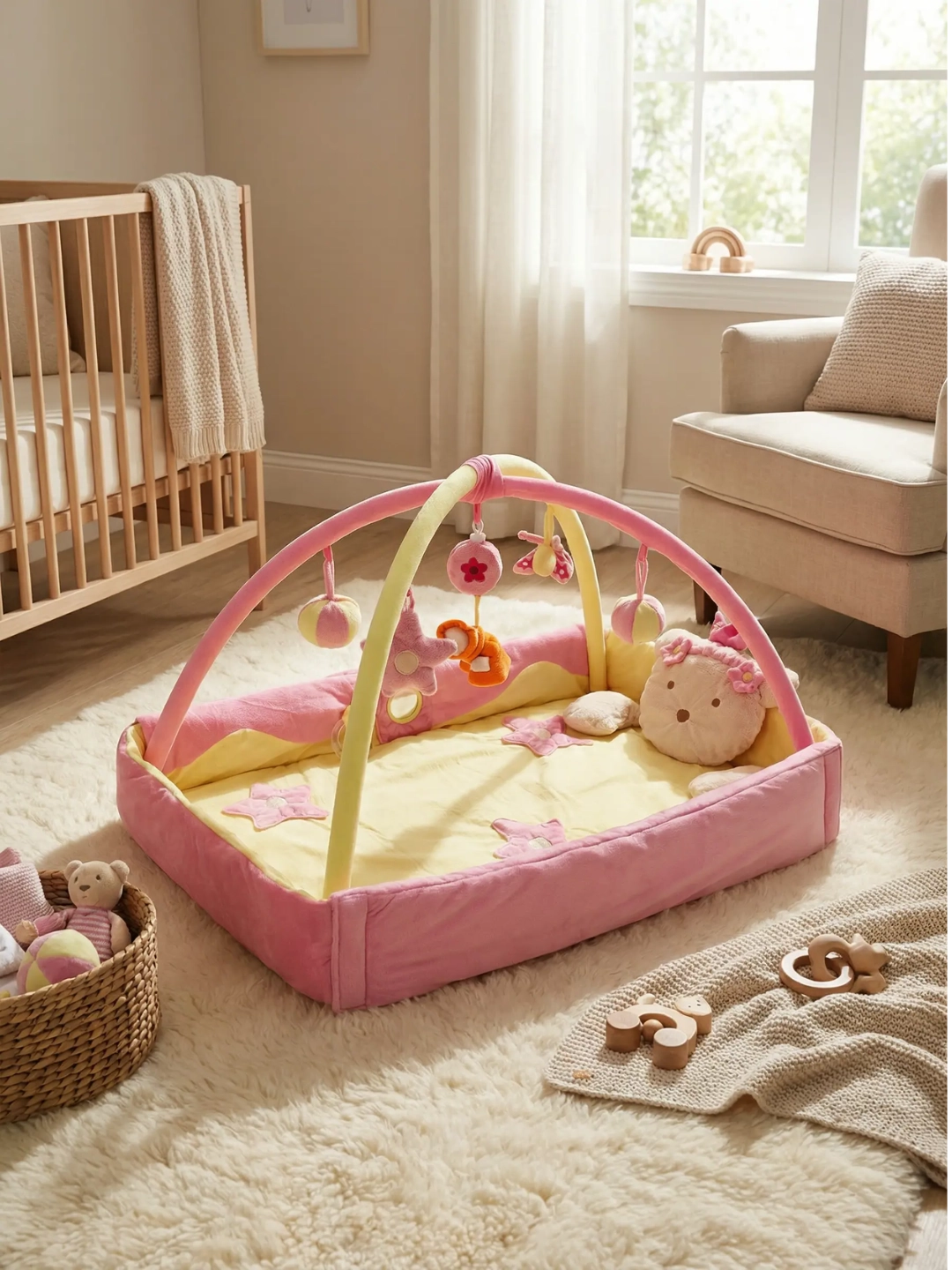 Arche d'Éveil avec Tapis Rectangulaire