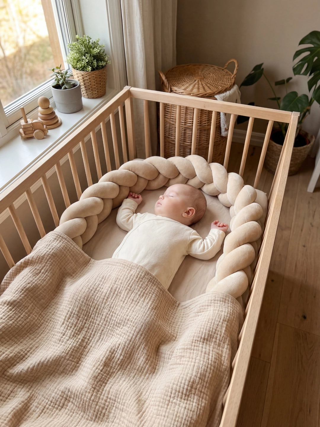 Tresse de lit 3 brins - couleur unie