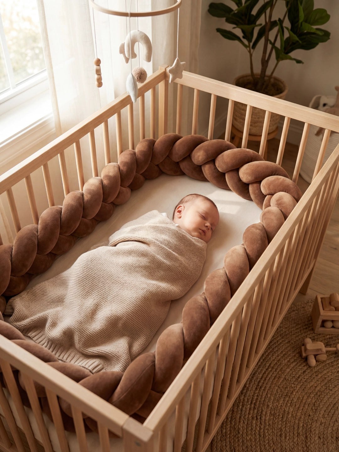 Tresse de lit 3 brins - couleur unie