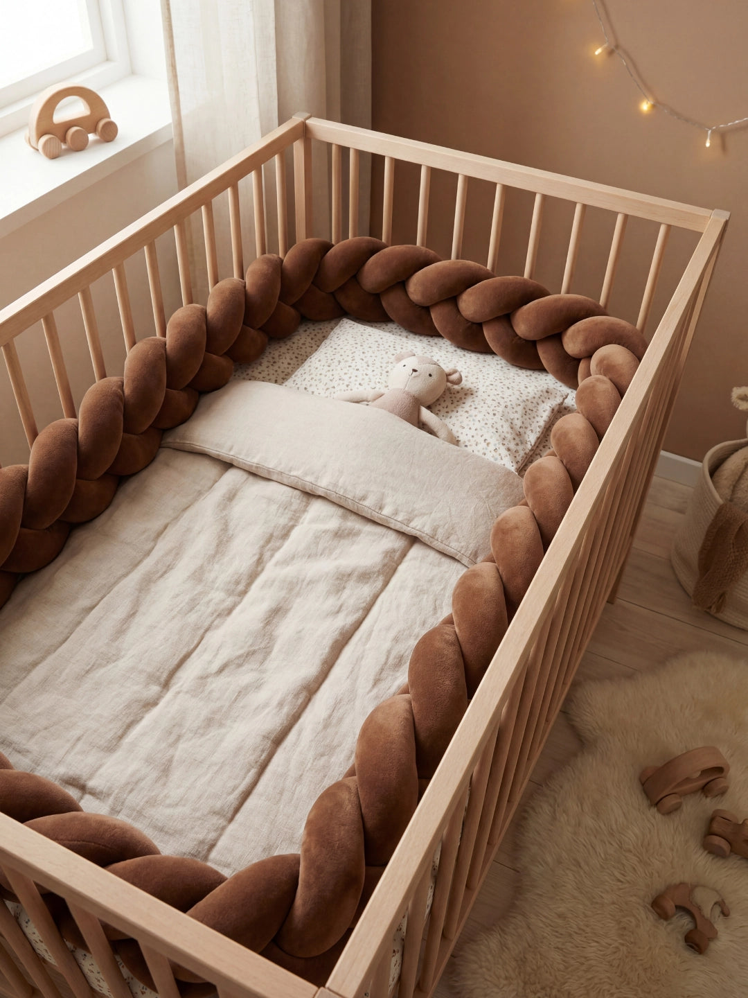 Tresse de lit 3 brins - couleur unie