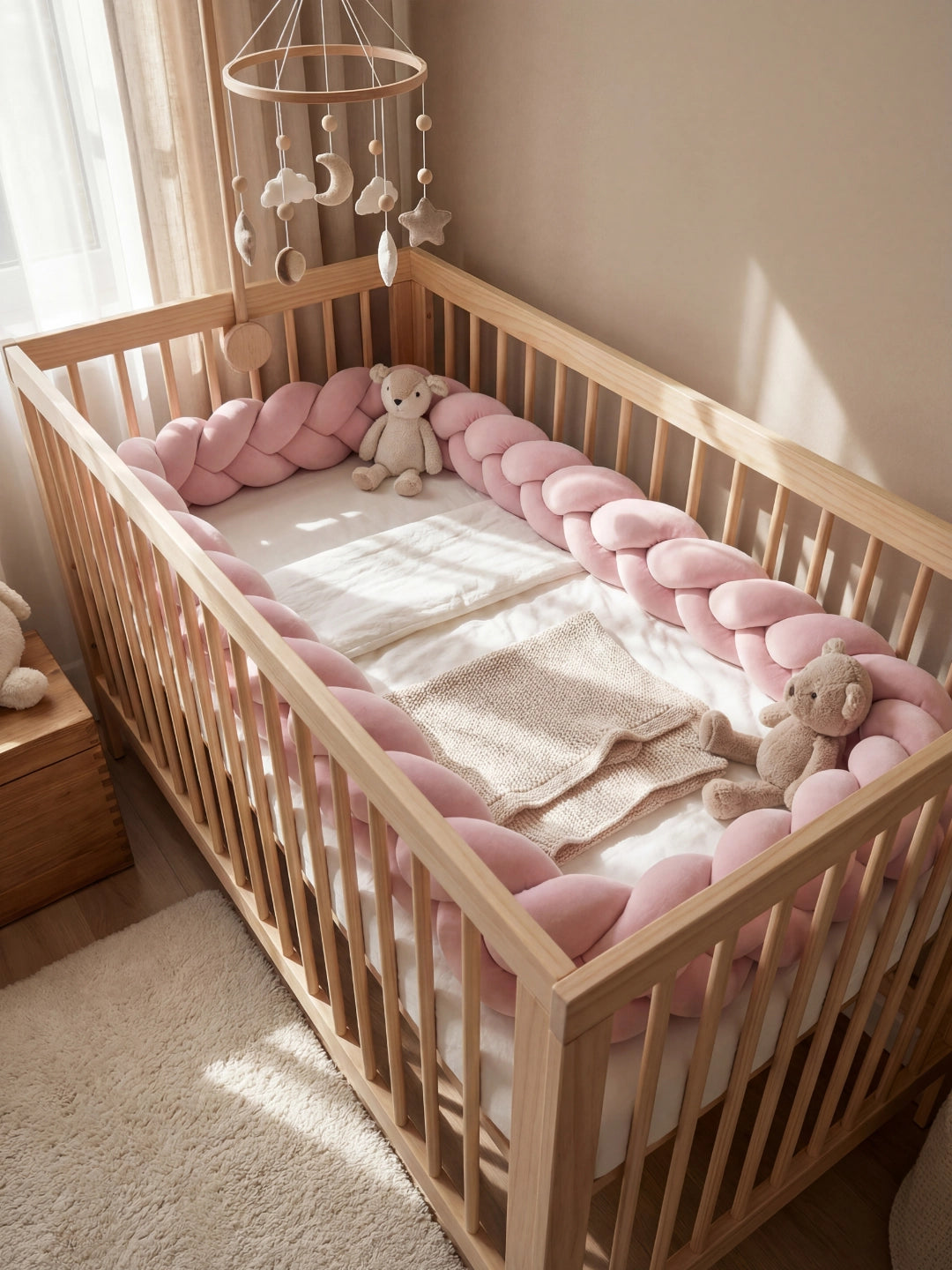 Tresse de lit 3 brins - couleur unie