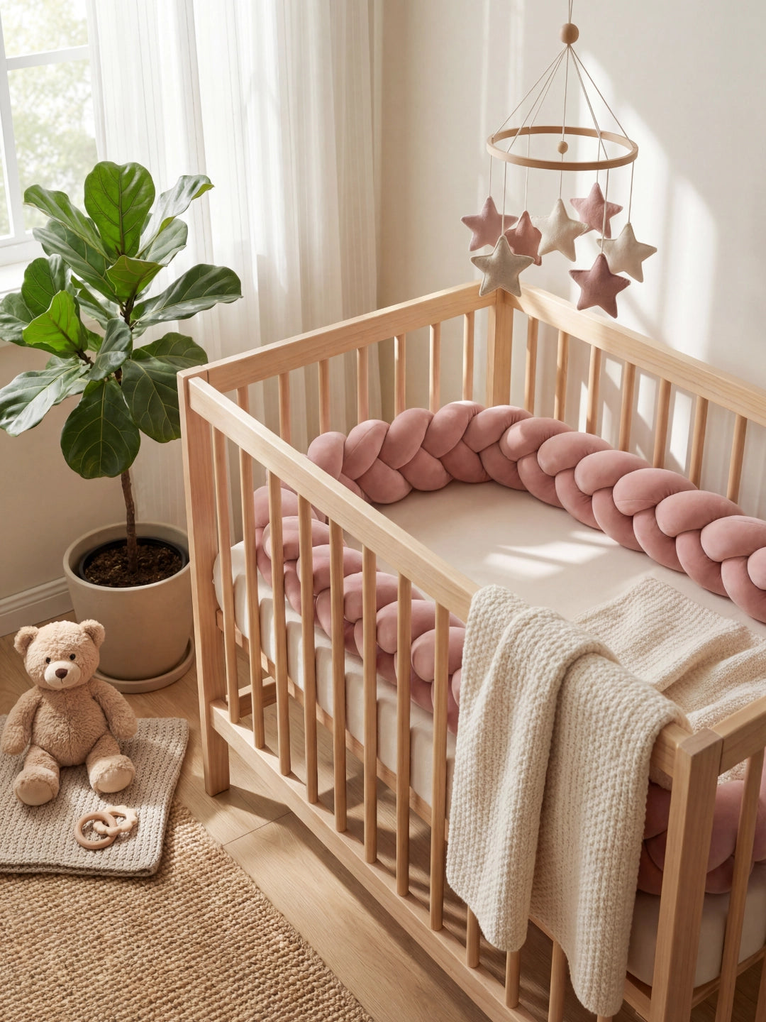 Tresse de lit 3 brins - couleur unie