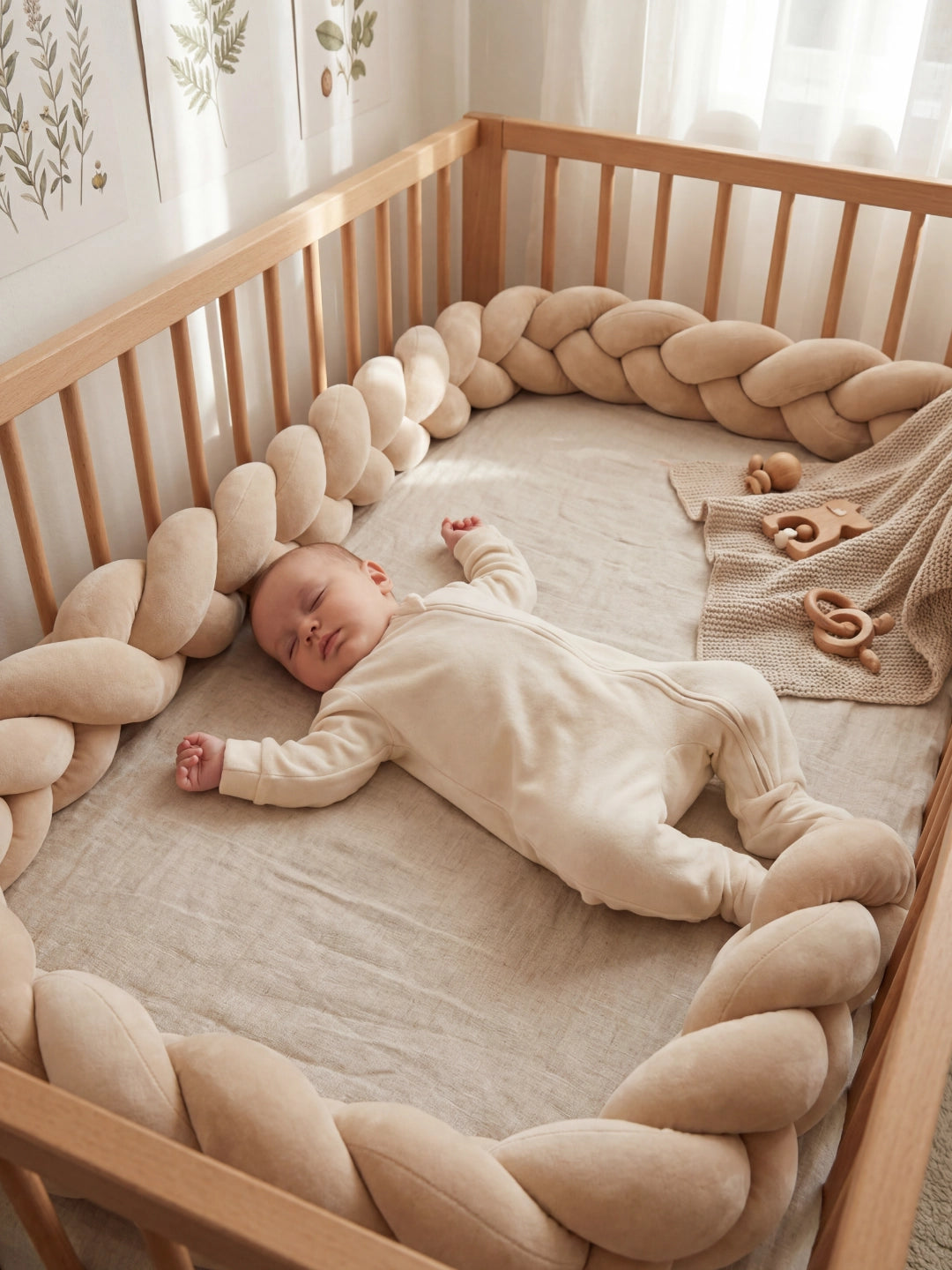 Tresse de lit 3 brins - couleur unie