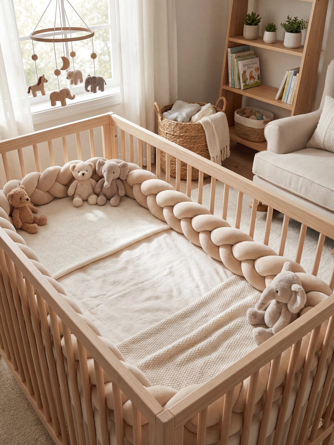 Tresse de lit 3 brins - couleur unie