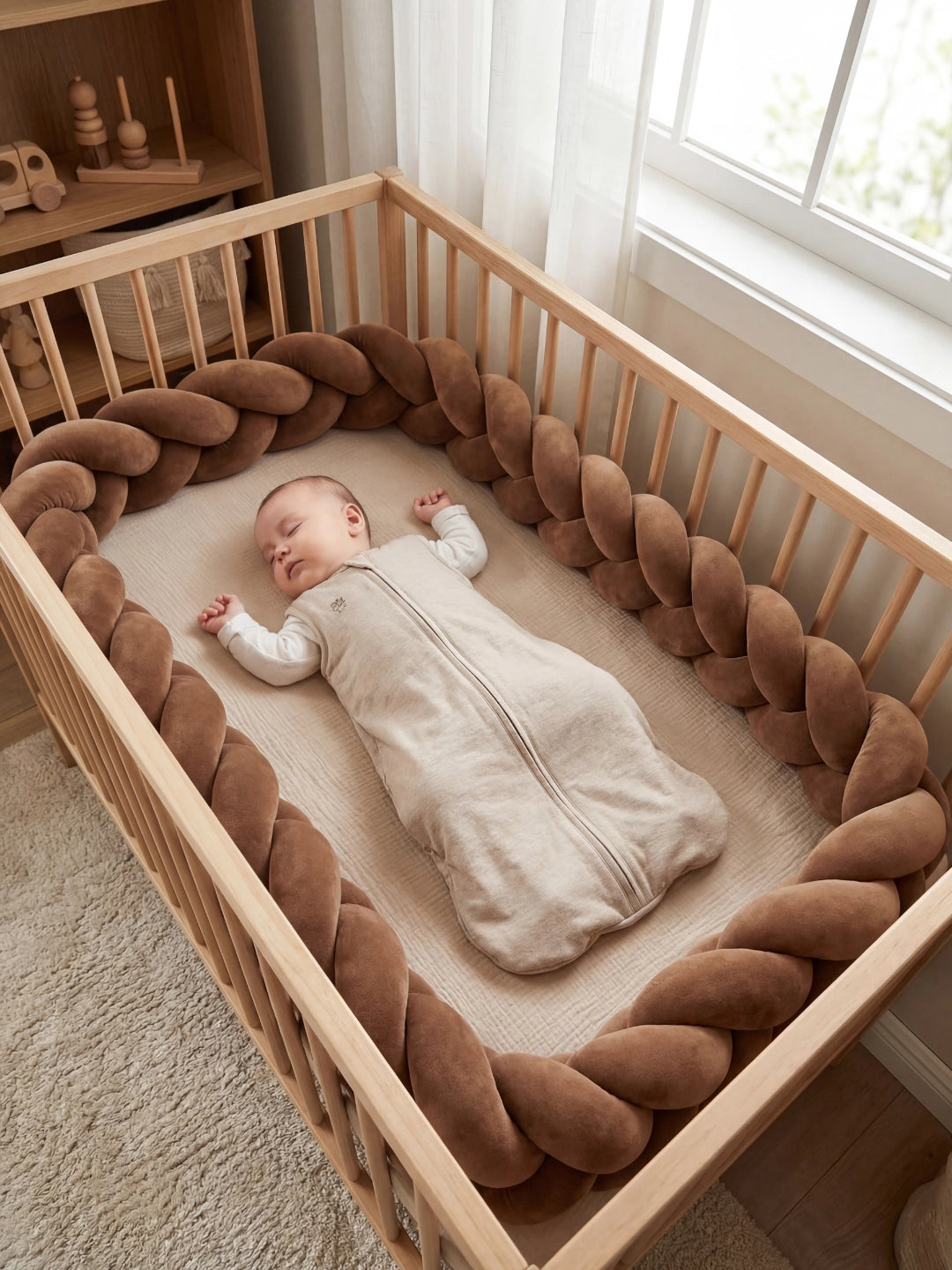 Tresse de lit 3 brins - couleur unie