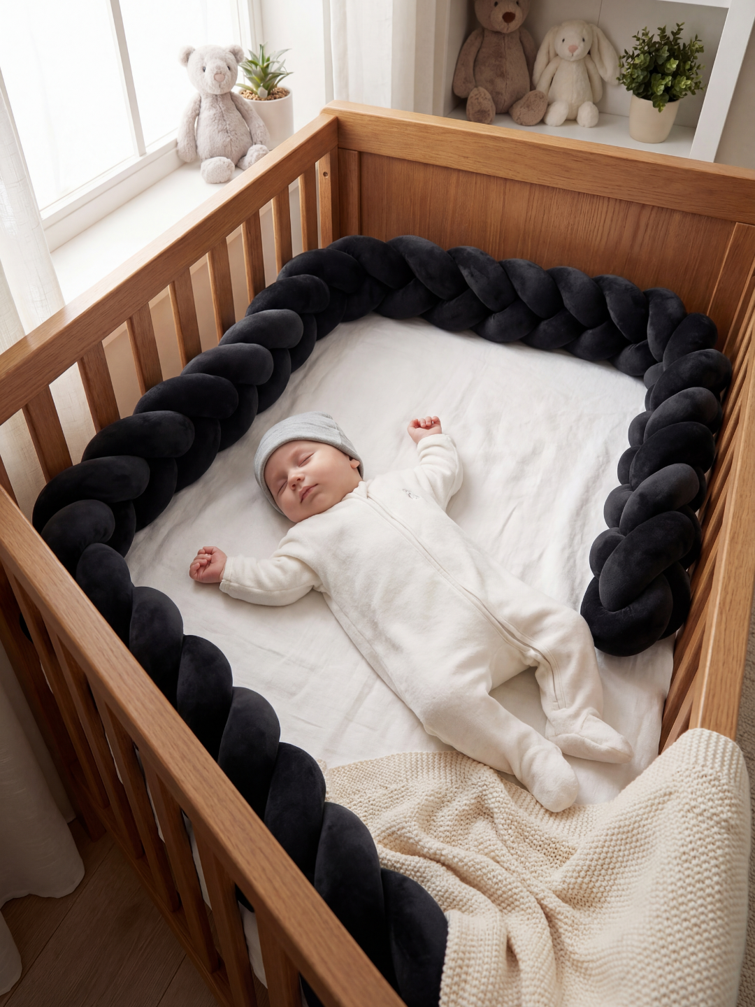 Tresse de lit 3 brins - couleur unie