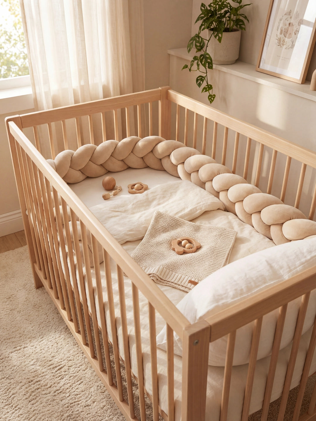 Tresse de lit 3 brins - couleur unie