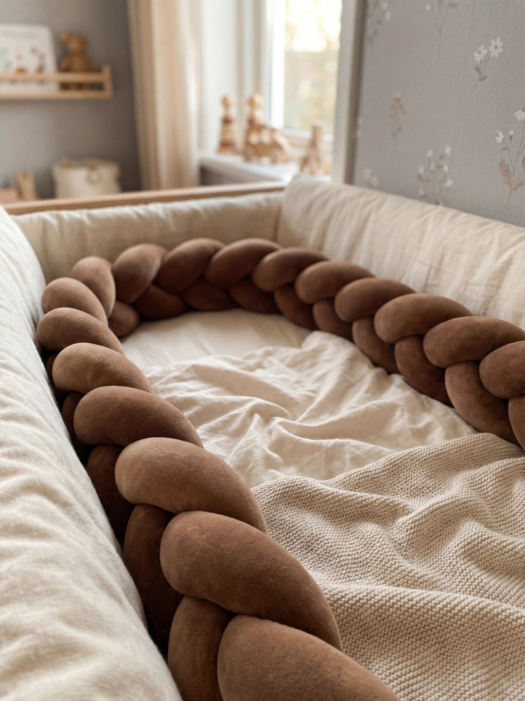 Tresse de lit 3 brins - couleur unie