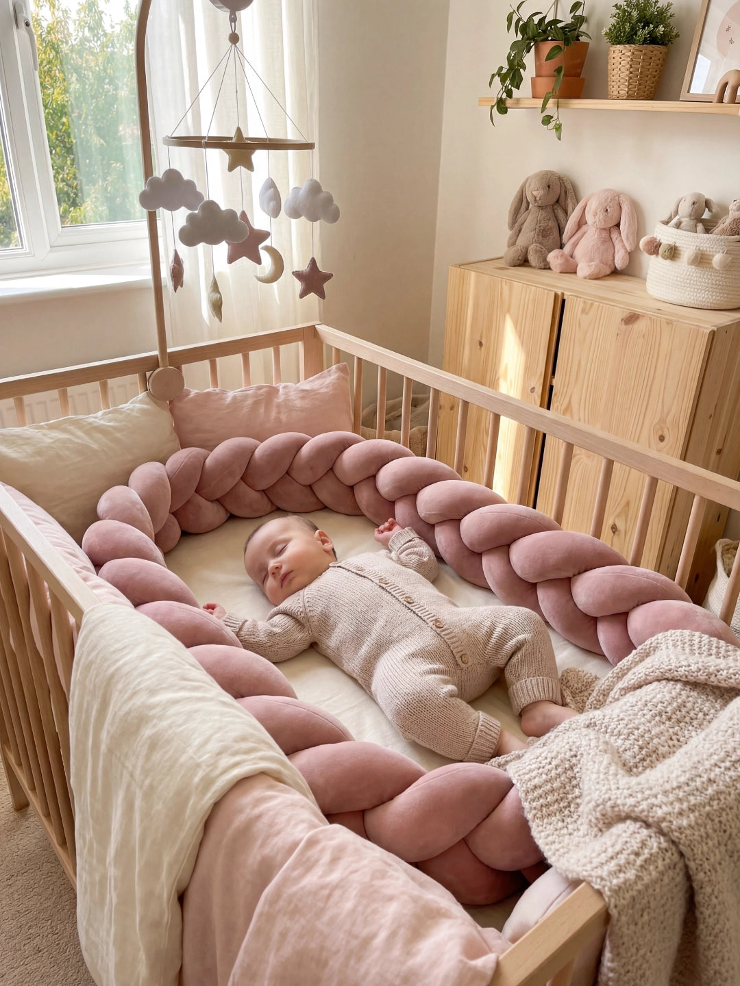 Tresse de lit 3 brins - couleur unie