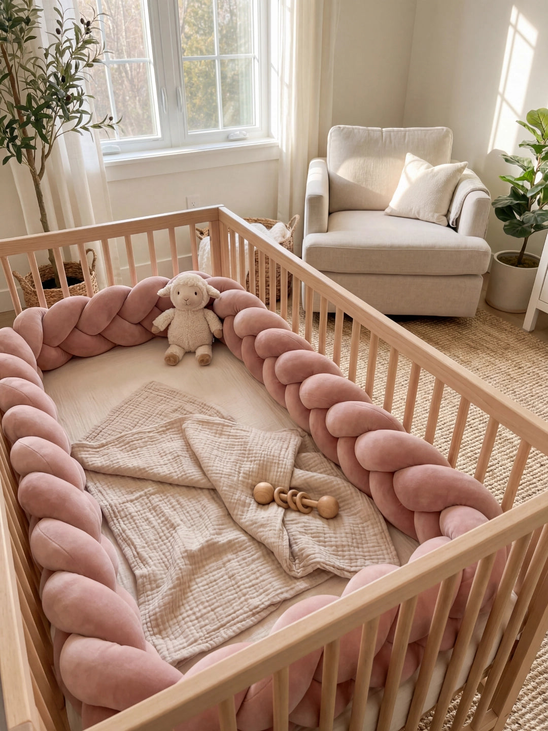 Tresse de lit 3 brins - couleur unie